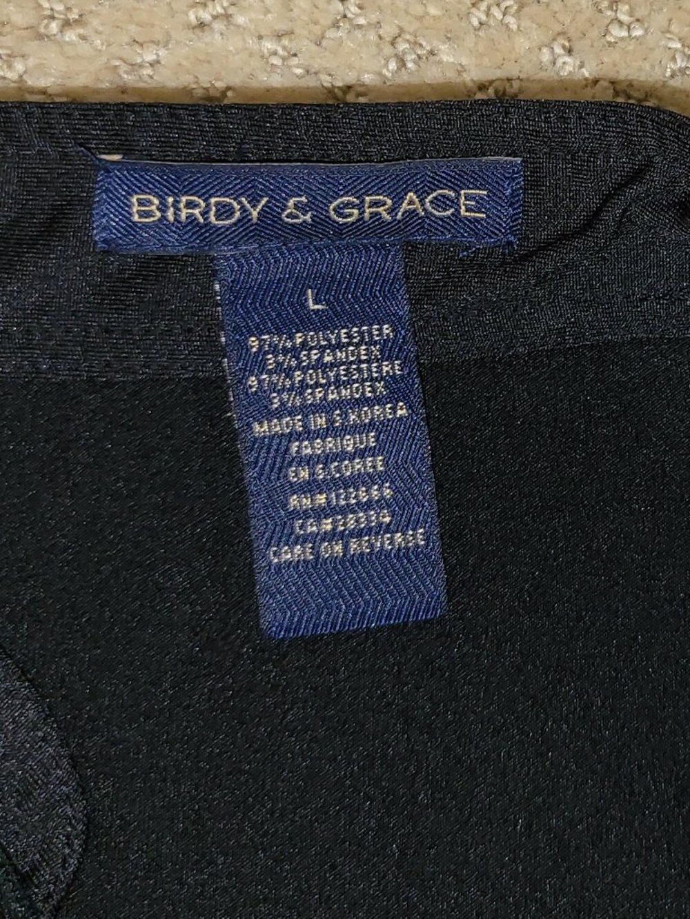Birdy & Grace Minnie Mouse Golf Shirt Black Women's Large Embroidered Disney - Picture 5 of 5